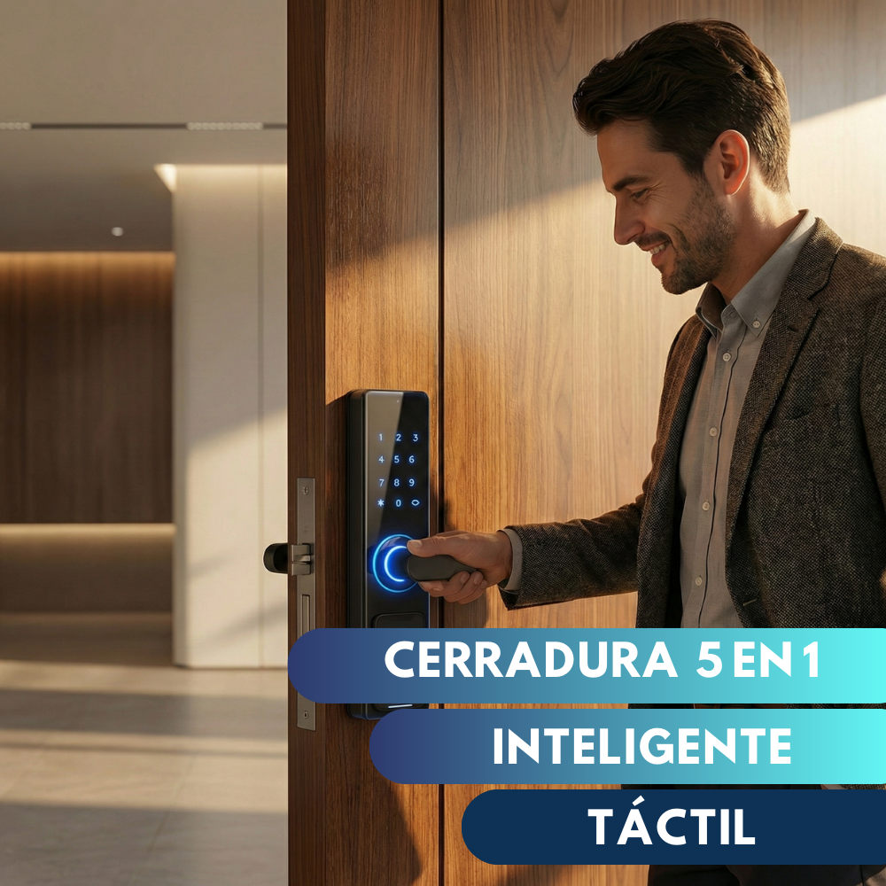 CERRADURA INTELIGENTE MODELO 5 EN 1